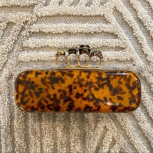 Alexander McQueen Tortoise Knuckle Box Clutch